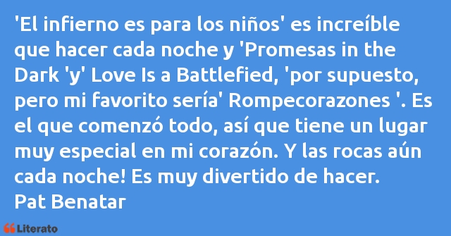 Frases de Pat Benatar