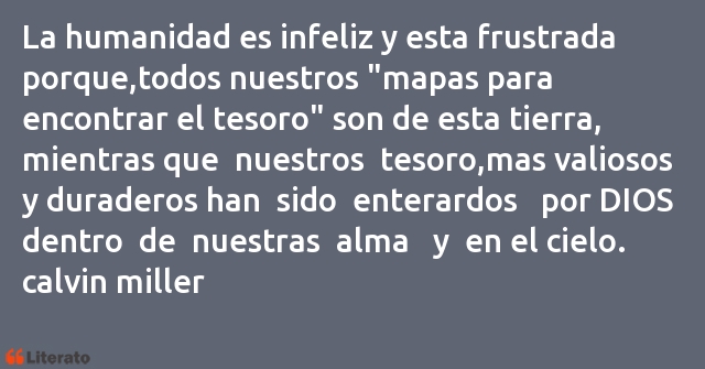 Frases de calvin miller