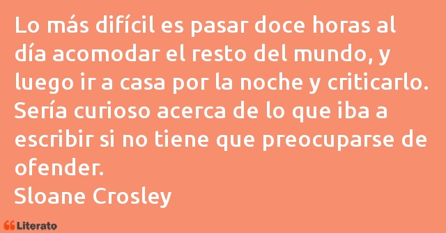 Frases de Sloane Crosley