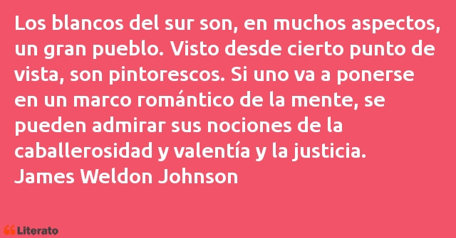 Frases de James Weldon Johnson