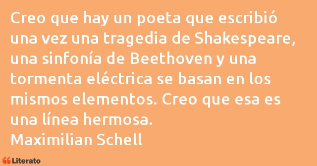 Frases de Maximilian Schell