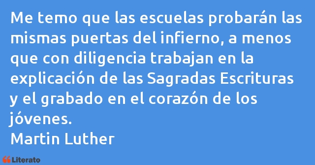 Frases de Martin Luther