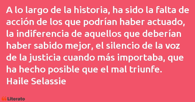 Frases de Haile Selassie