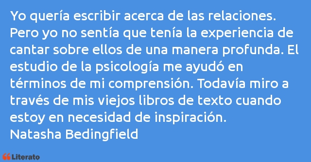 Frases de Natasha Bedingfield