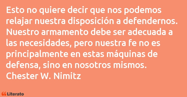 Frases de Chester W. Nimitz