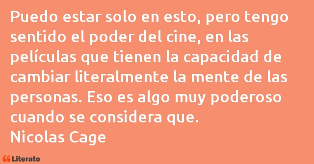 Frases de Nicolas Cage