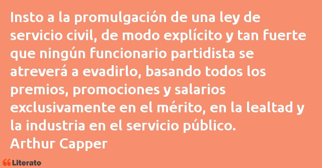 Frases de Arthur Capper