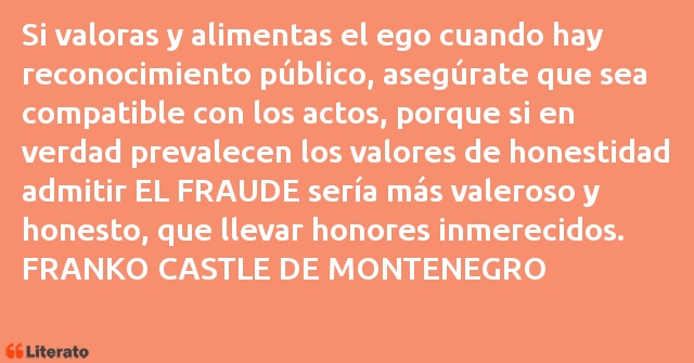 Frases de FRANKO CASTLE DE MONTENEGRO