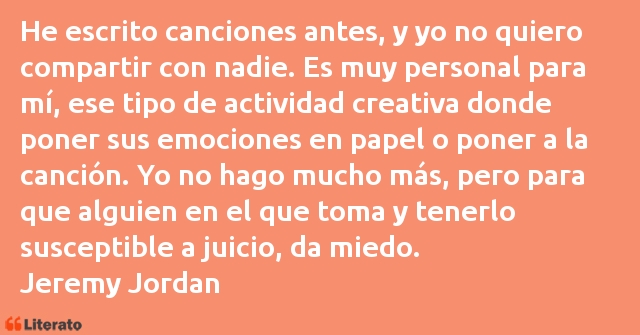 Frases de Jeremy Jordan