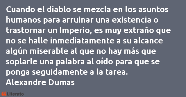 Frases de Alexandre Dumas