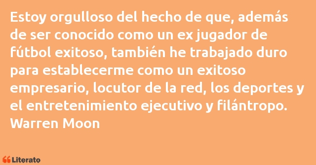 Frases de Warren Moon