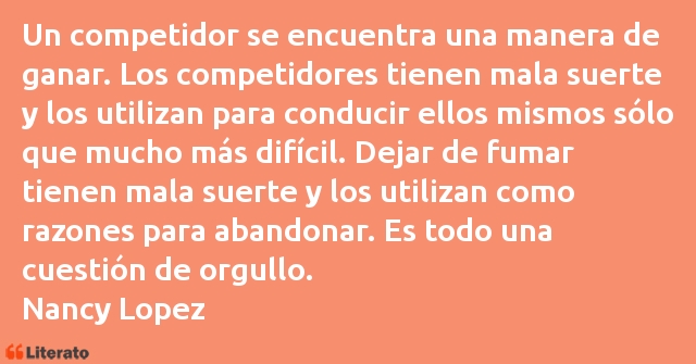 Frases de Nancy Lopez