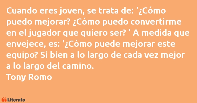 Frases de Tony Romo