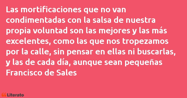 Frases de Francisco de Sales