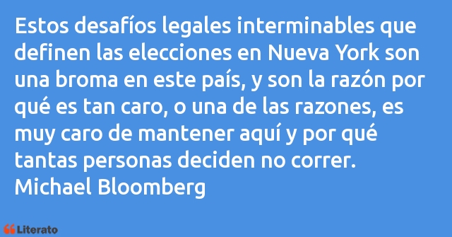 Frases de Michael Bloomberg