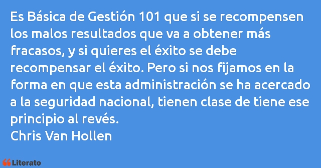 Frases de Chris Van Hollen