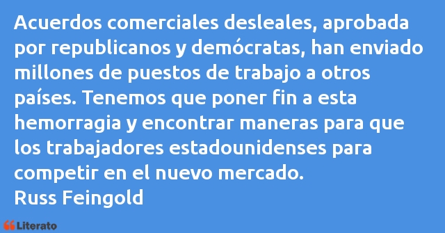 Frases de Russ Feingold