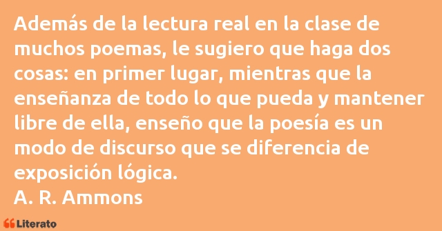 Frases de A. R. Ammons