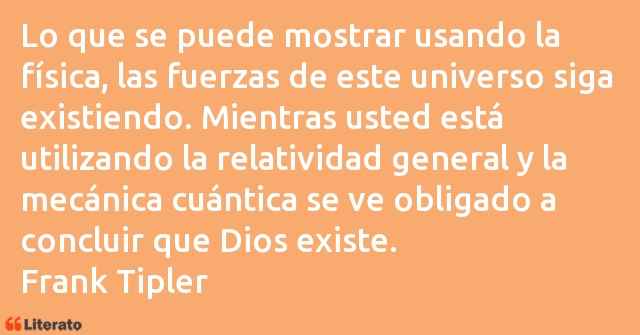 Frases de Frank Tipler