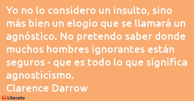 Frases de Clarence Darrow