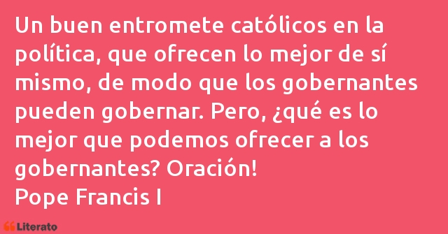 Frases de Papa Francisco