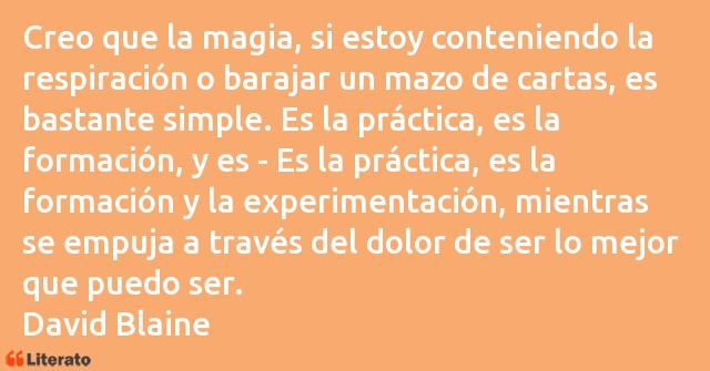 Frases de David Blaine