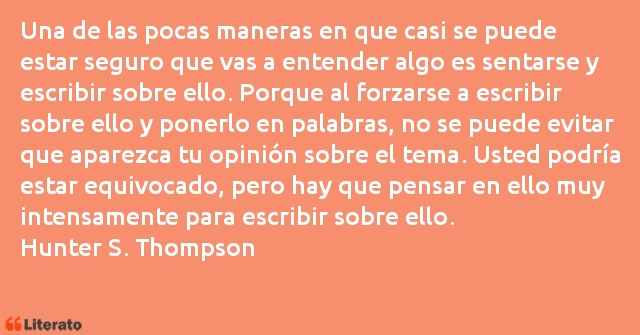 Frases de Hunter S. Thompson