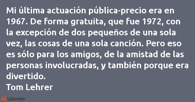 Frases de Tom Lehrer