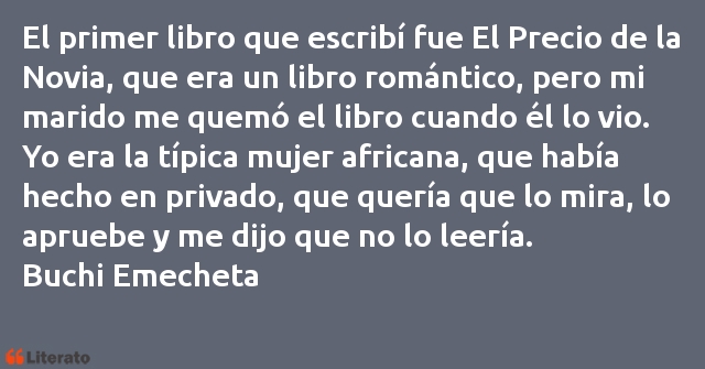 Frases de Buchi Emecheta