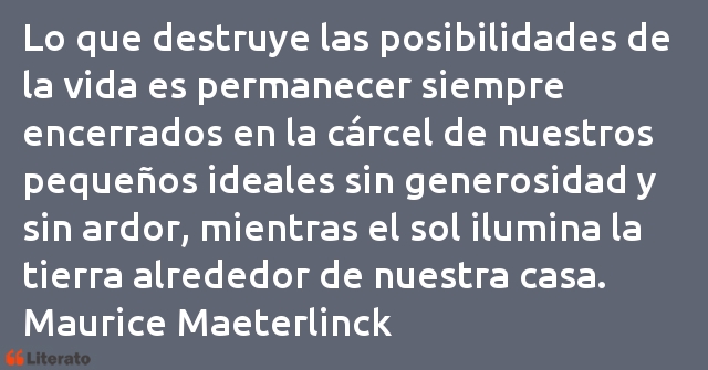 Frases de Maurice Maeterlinck