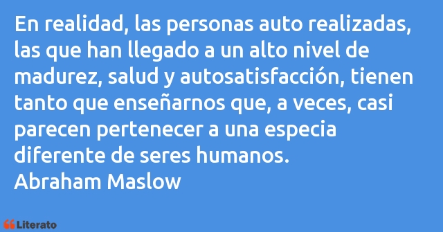 Frases de Abraham Maslow