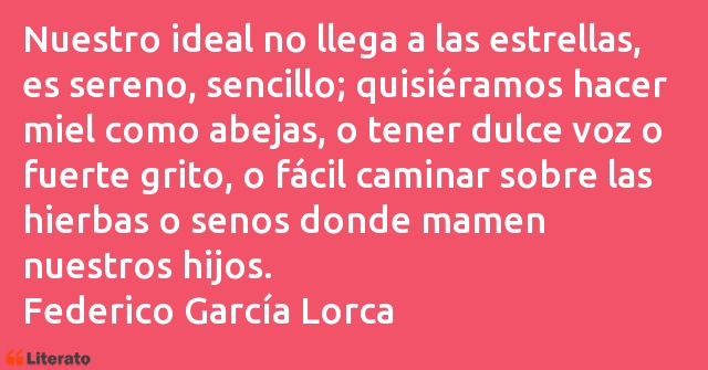 Frases de Federico García Lorca