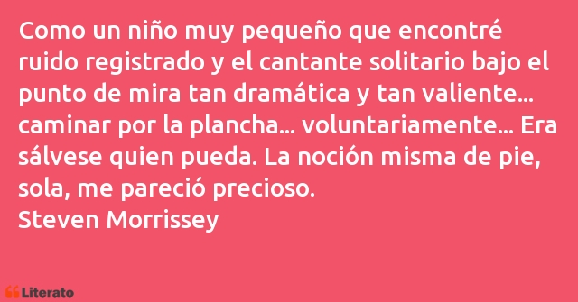 Frases de Steven Morrissey