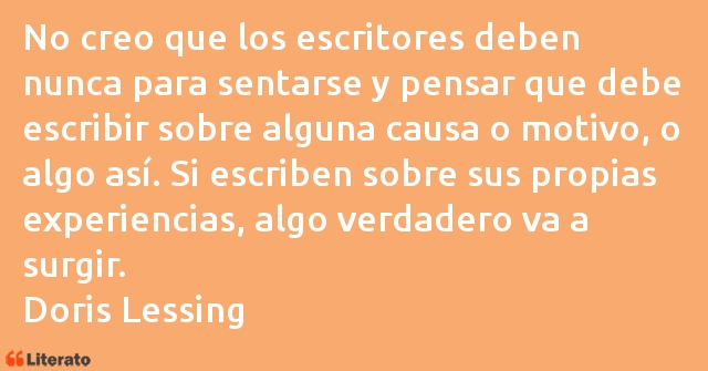 Frases de Doris Lessing