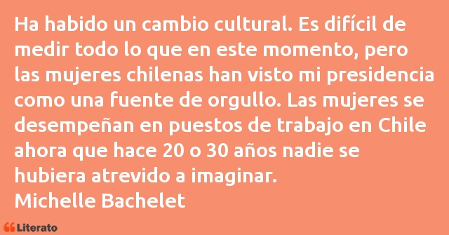 Frases de Michelle Bachelet