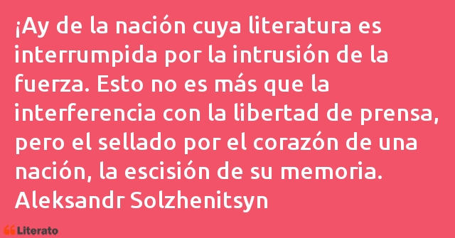 Frases de Alexander Soljenítsin