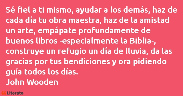 Frases de John Wooden