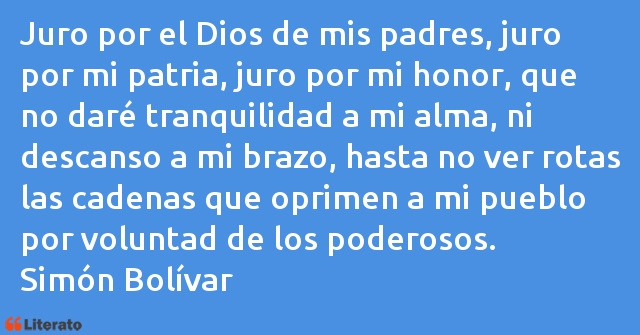 Frases de Simón Bolívar