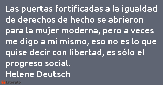 Frases de Helene Deutsch