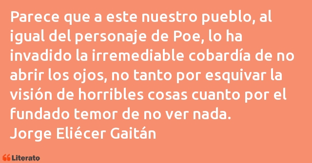 Jorge Eliecer Gaitan Parece Que A Este Nuestro Pueb