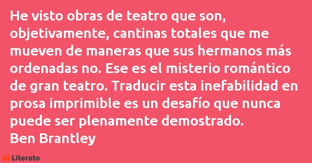 Frases de Ben Brantley