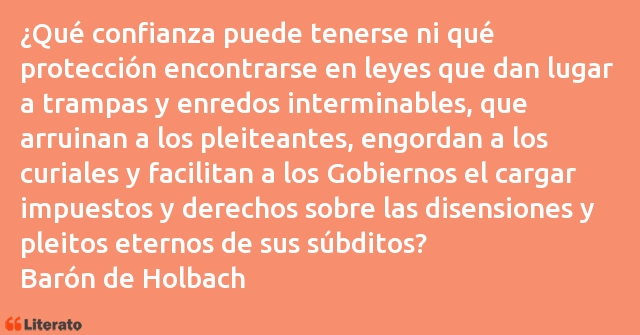 Frases de Barón de Holbach