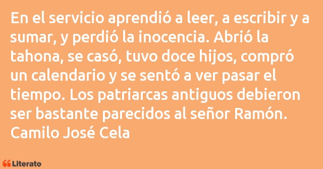 Frases de Camilo José Cela