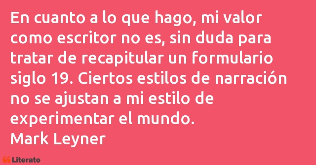 Frases de Mark Leyner