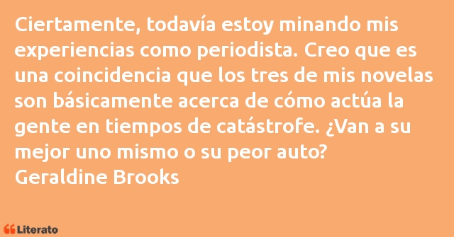 Frases de Geraldine Brooks