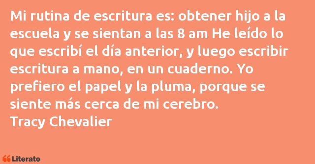 Frases de Tracy Chevalier