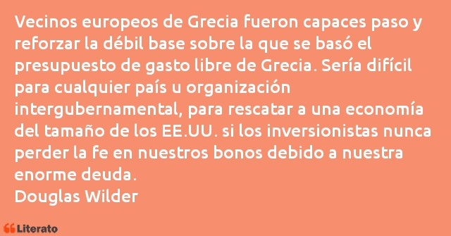 Frases de Douglas Wilder