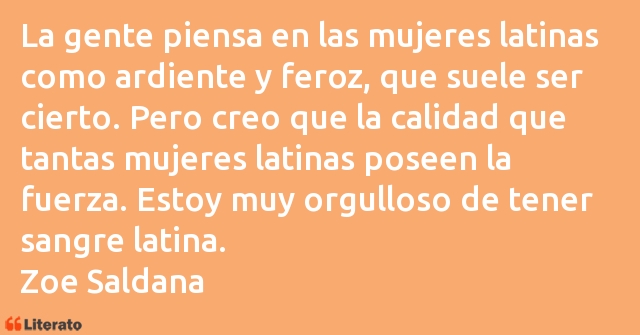 Frases de Zoe Saldana