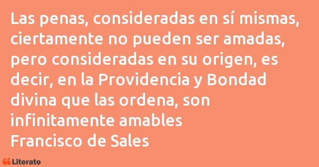 Frases de Francisco de Sales