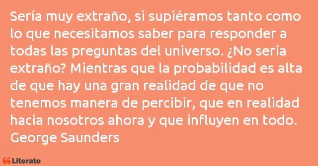 Frases de George Saunders